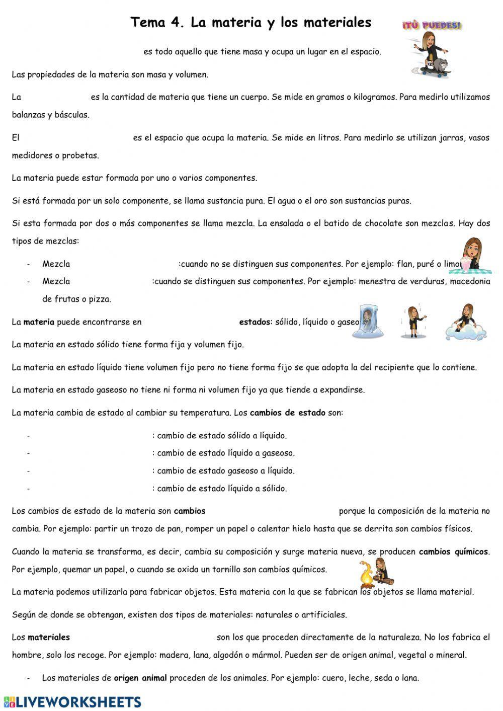 Resumen tema 4 ciencias naturales