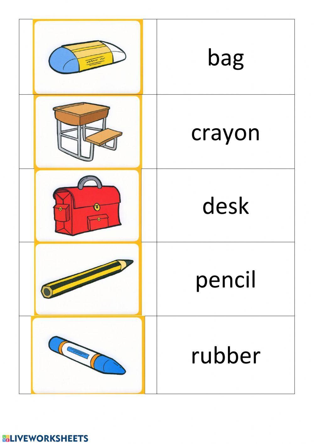 School things-alphabetize