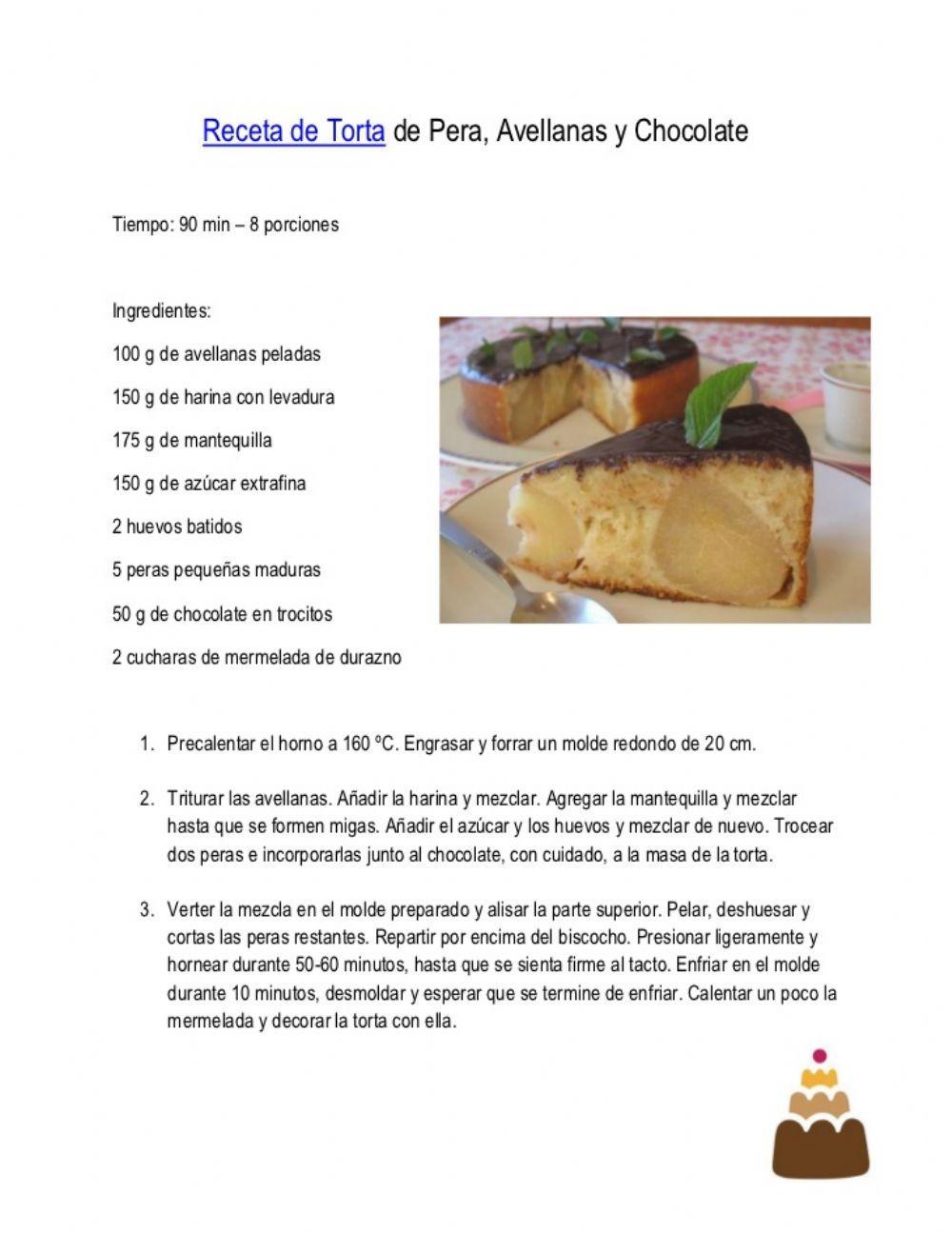 Partes de una receta