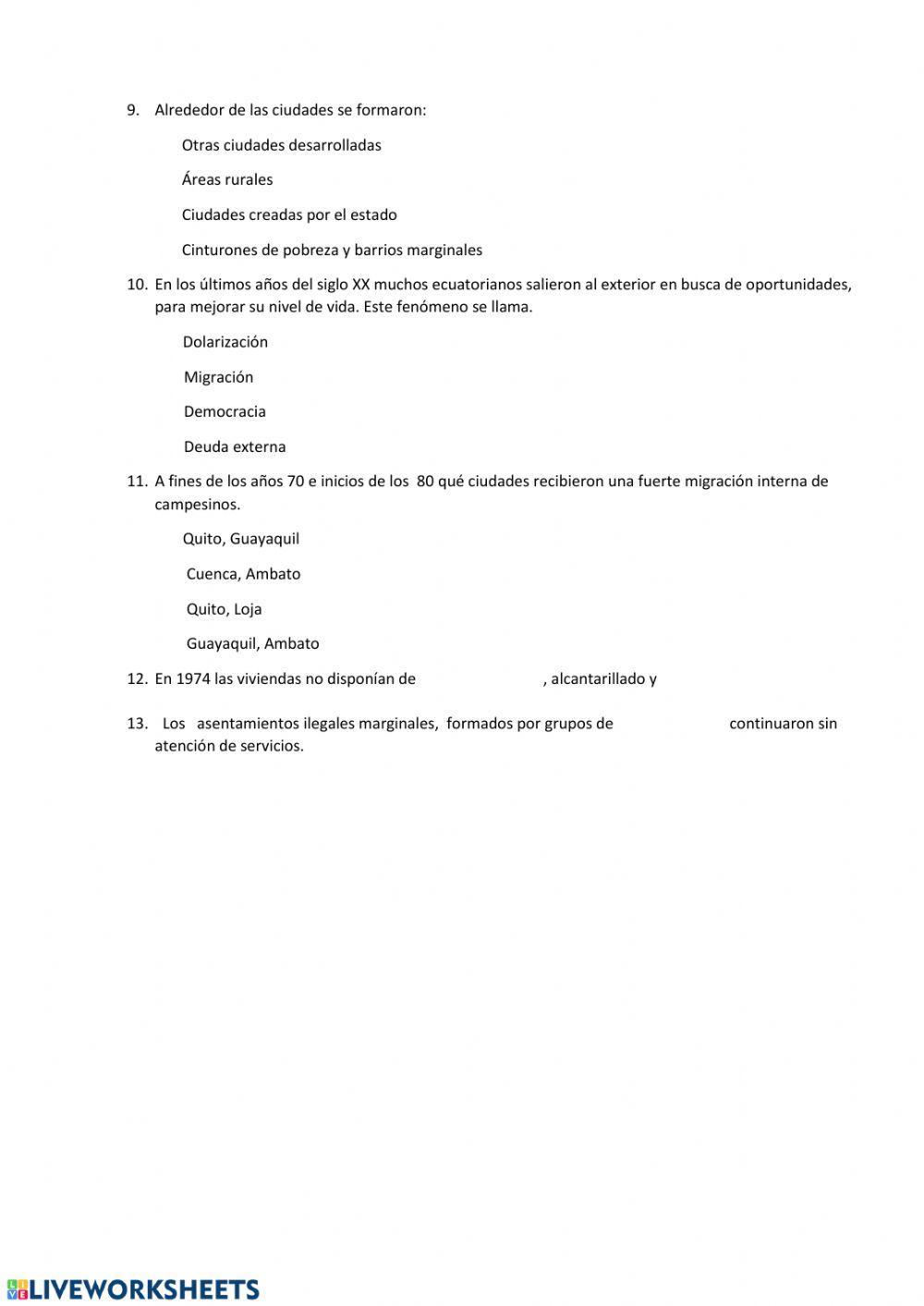 Las ciudades y la migración