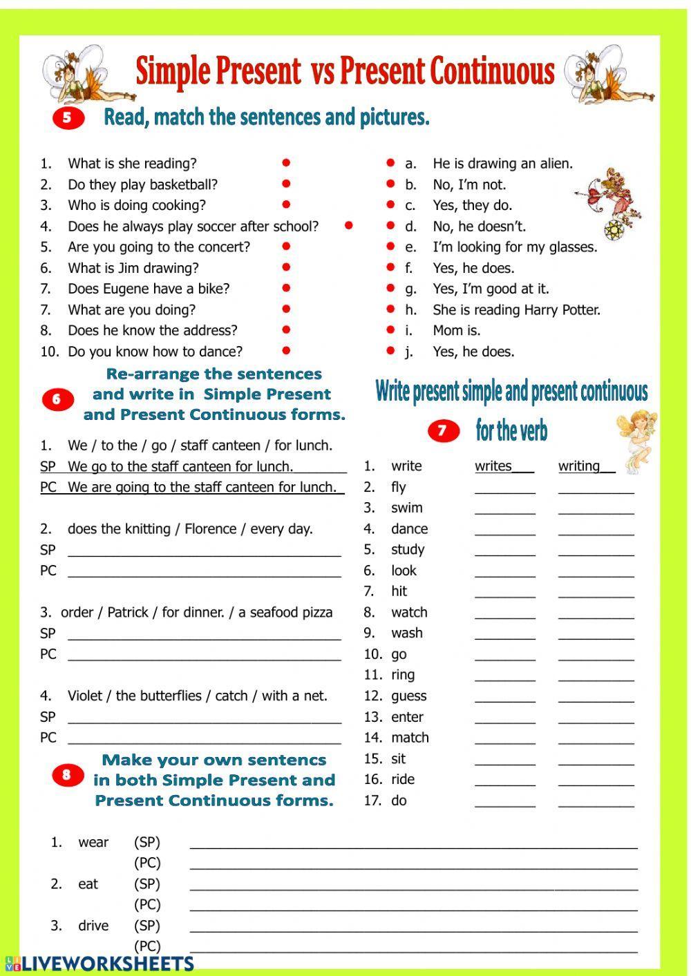 Present simple vs present continu