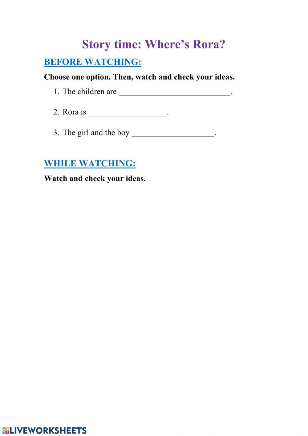 Story: What's she like?