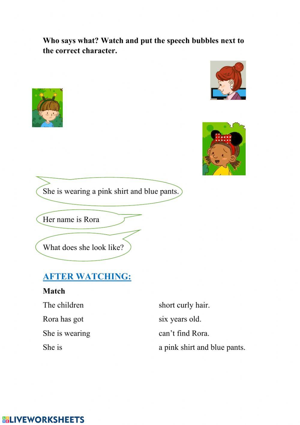 Story: What's she like?