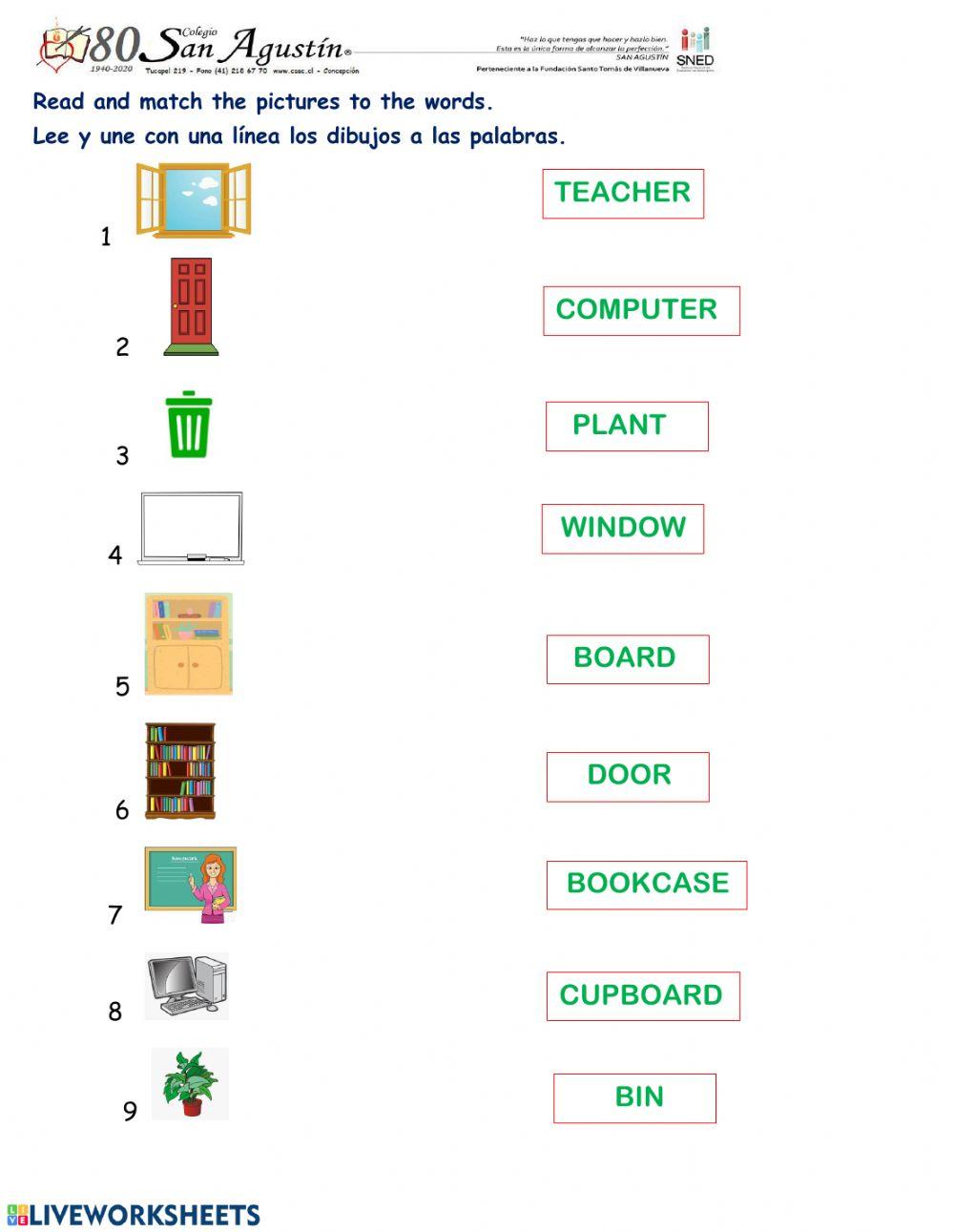 Classroom objects