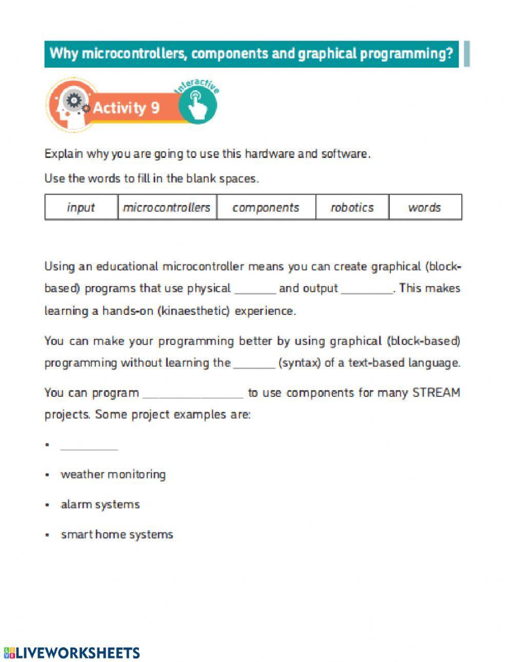 Programming 0712 | Sanower Munir | Live Worksheets