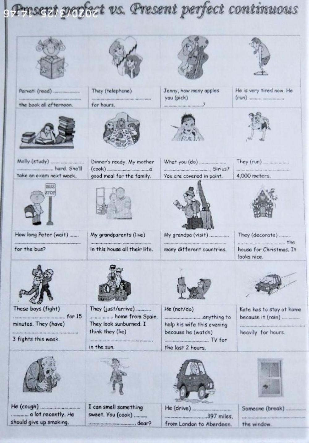 Present perfect continuous vs present perfect simple