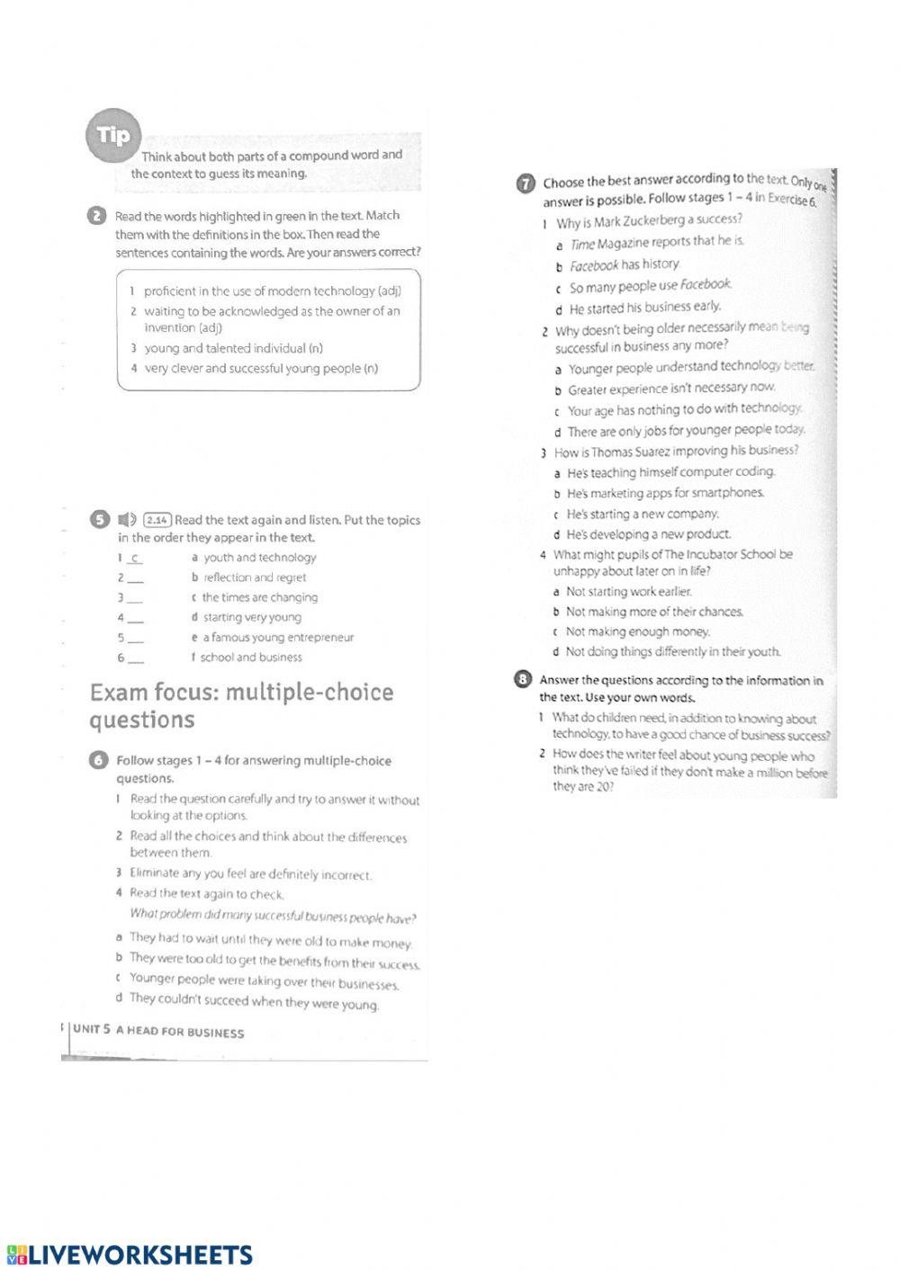 Reading Comprehension