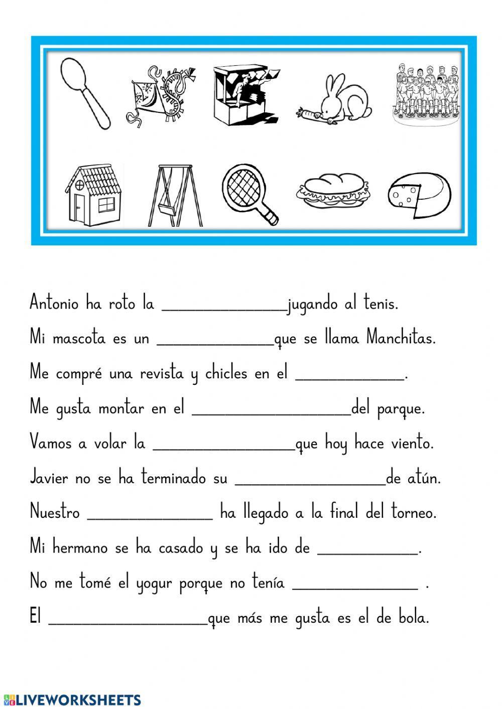 Completa con palabras c-q