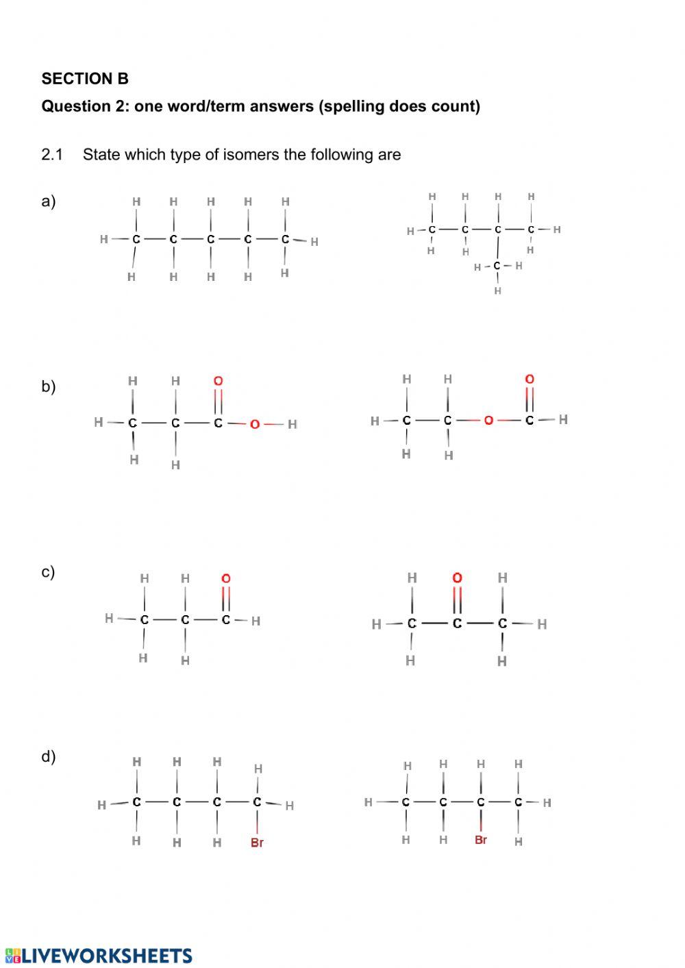 Organic chem test part 1