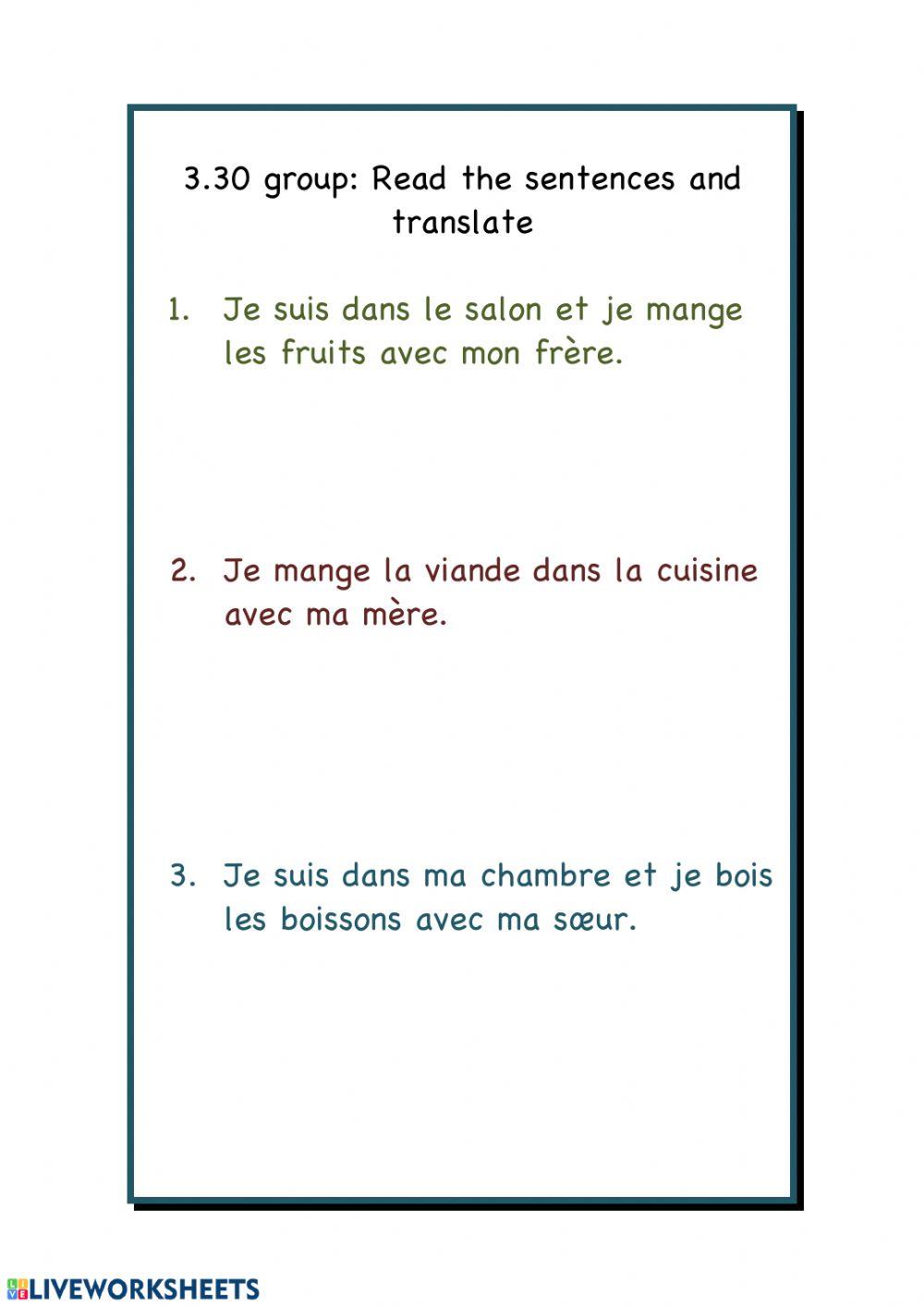 Translate from French