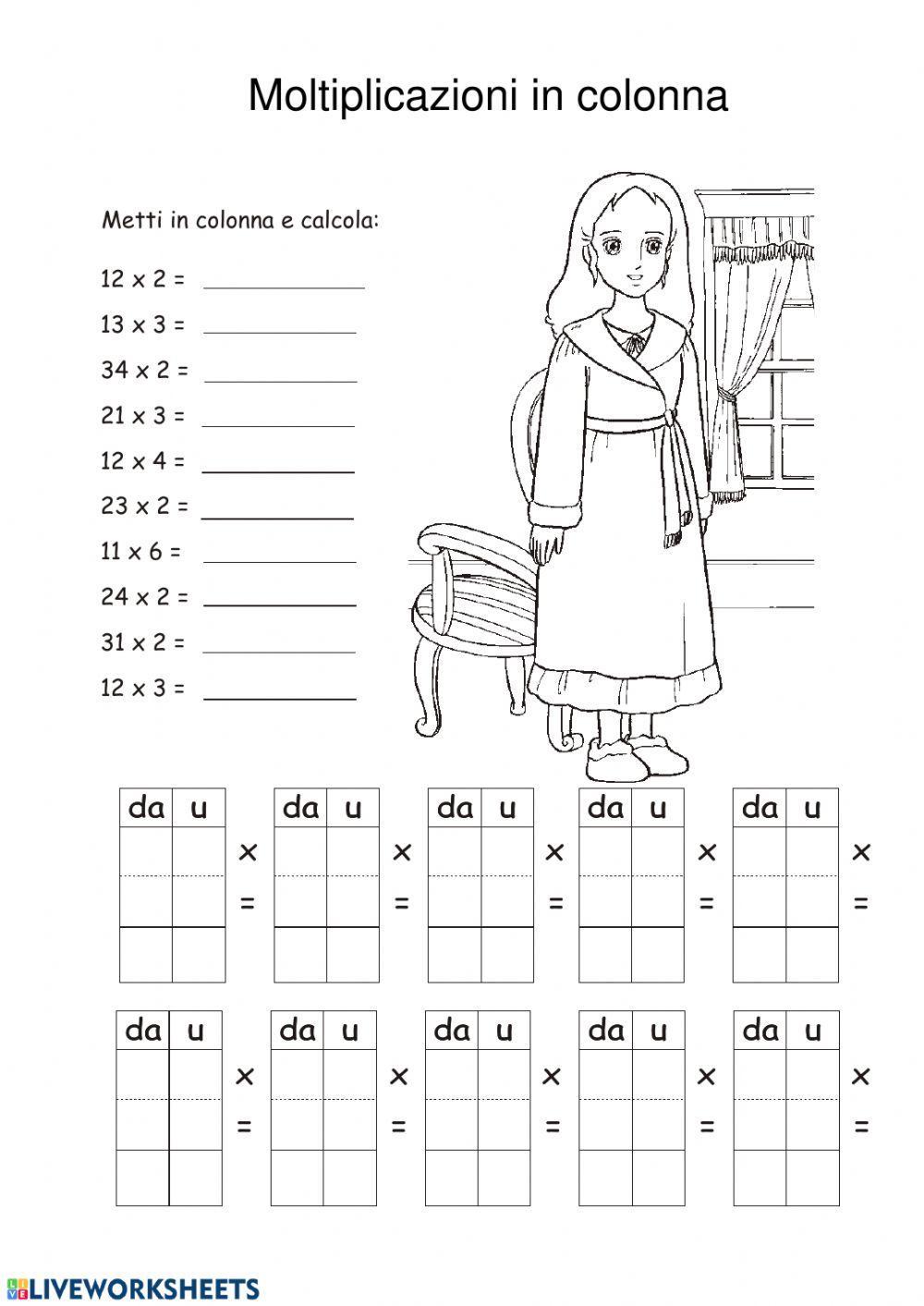 Moltiplicazioni II livello