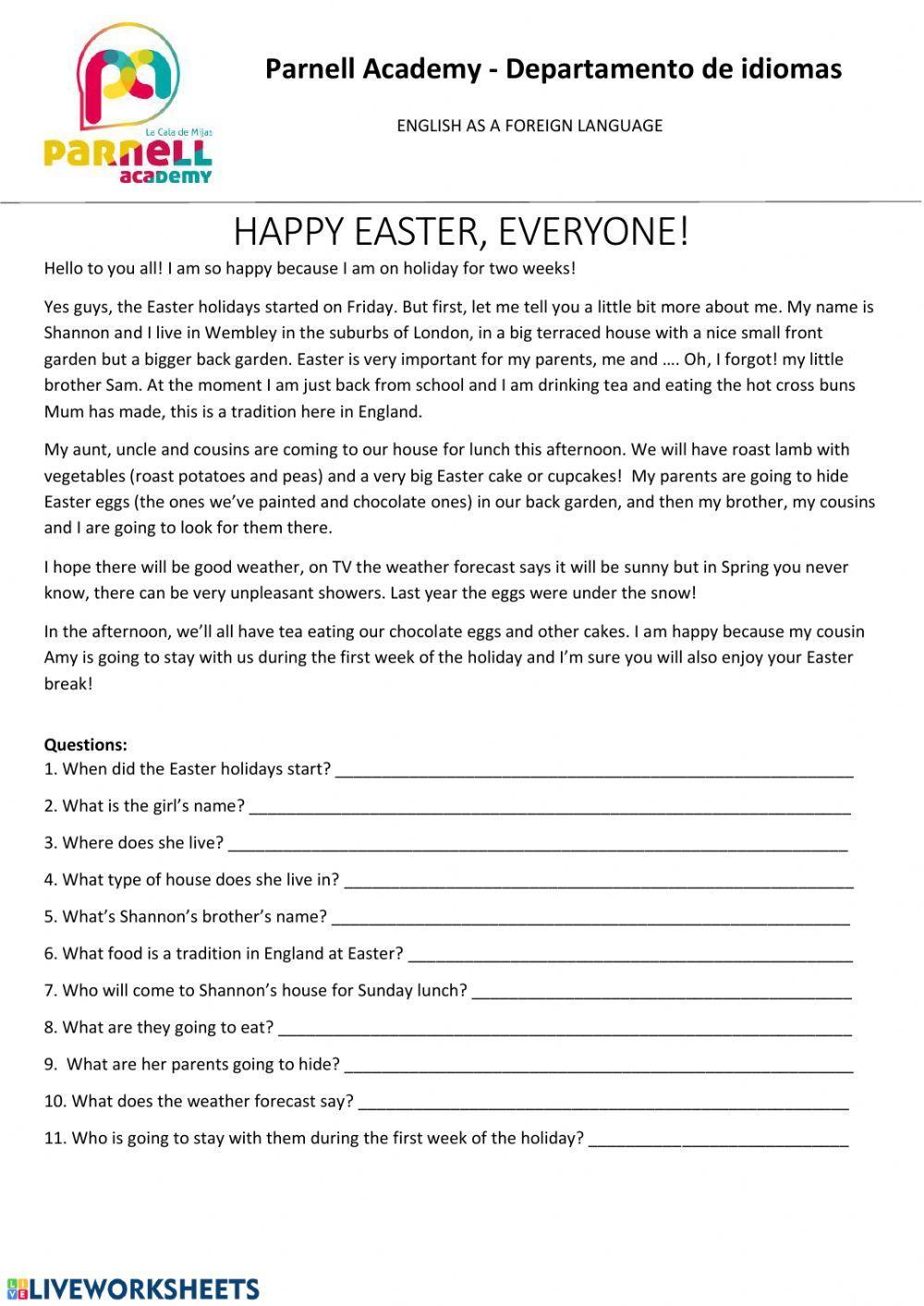 Happy Easter, everyone!