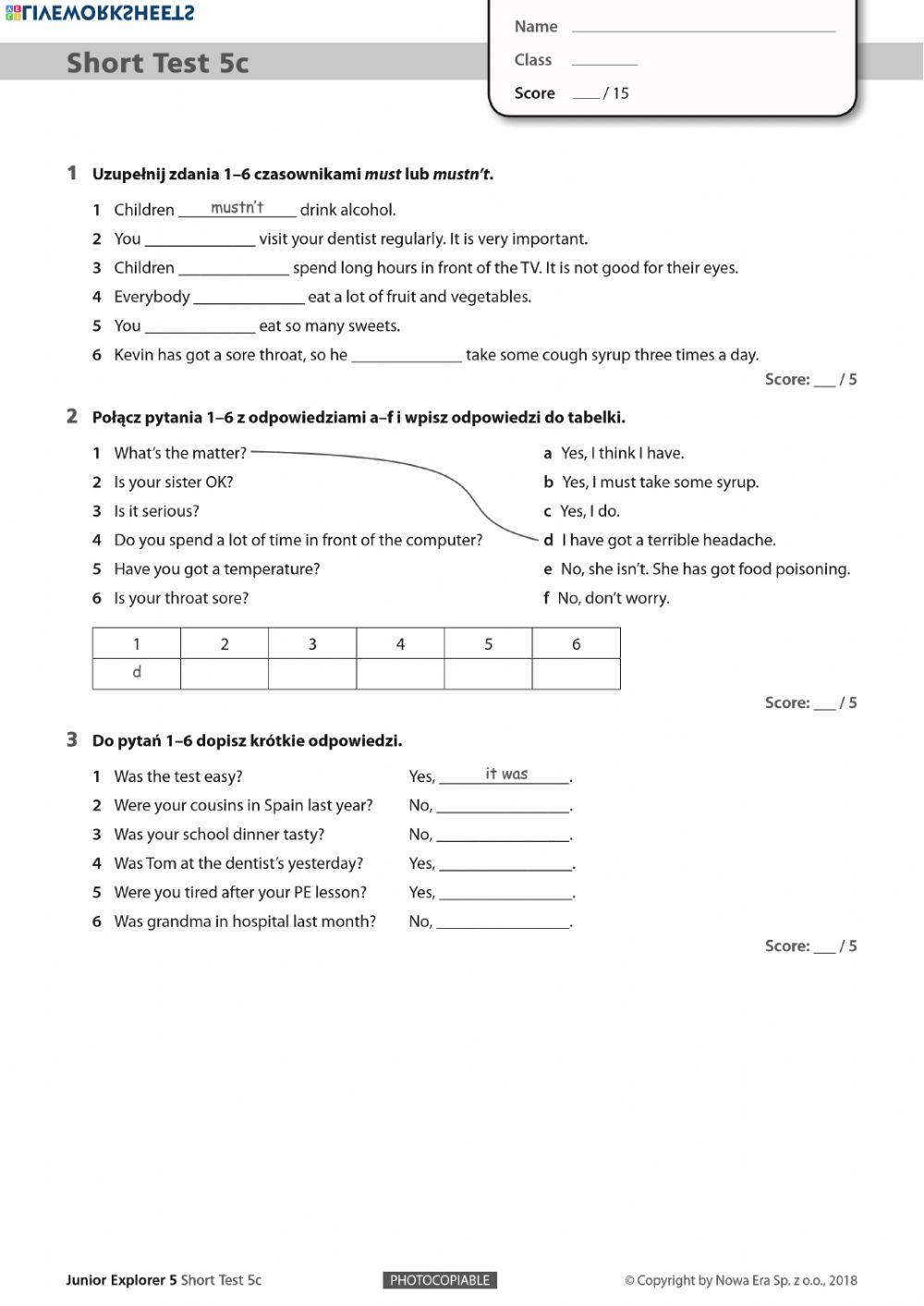 JUNIOR EXPLORER 5 UNIT 5