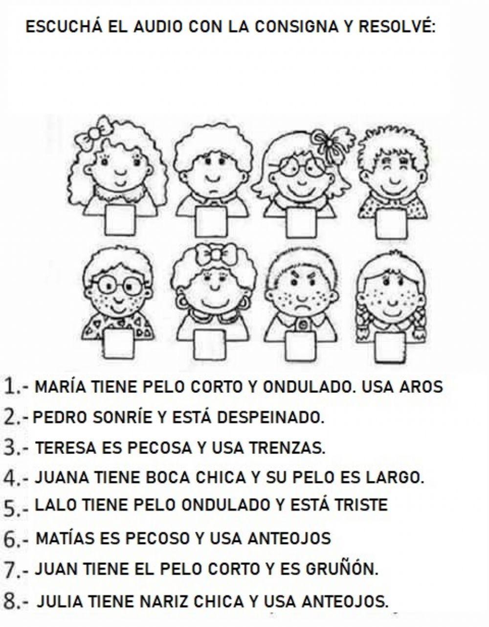 Identificar a los personajes