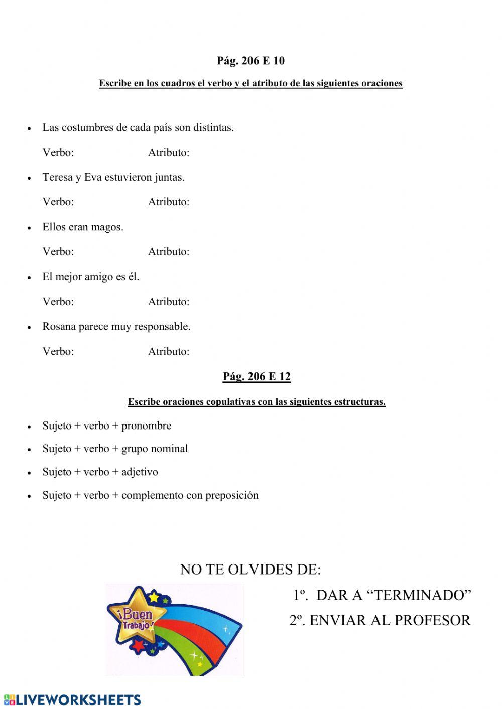 Gramática del tema 9 de lengua