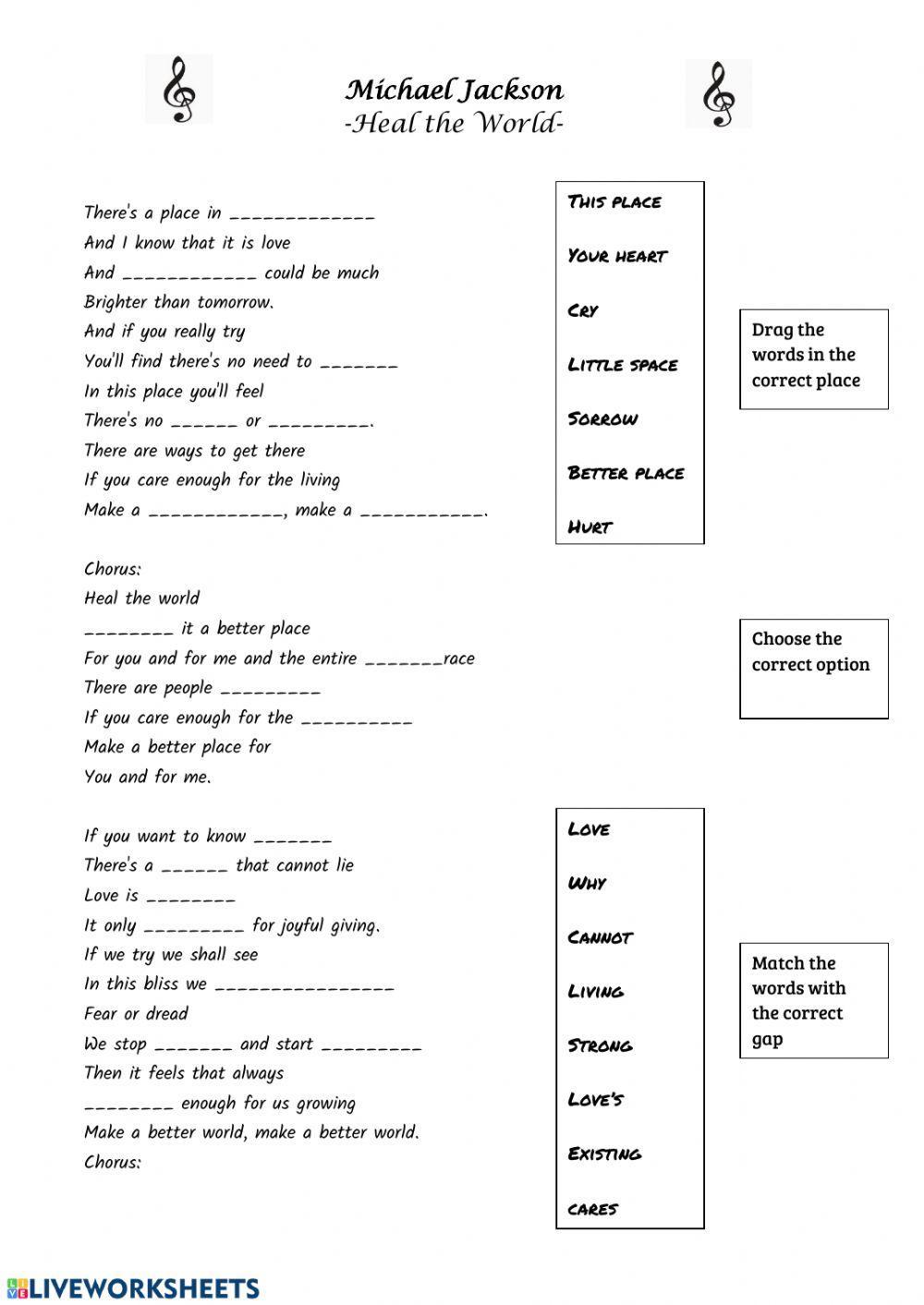 Heal the world - Michael Jackson