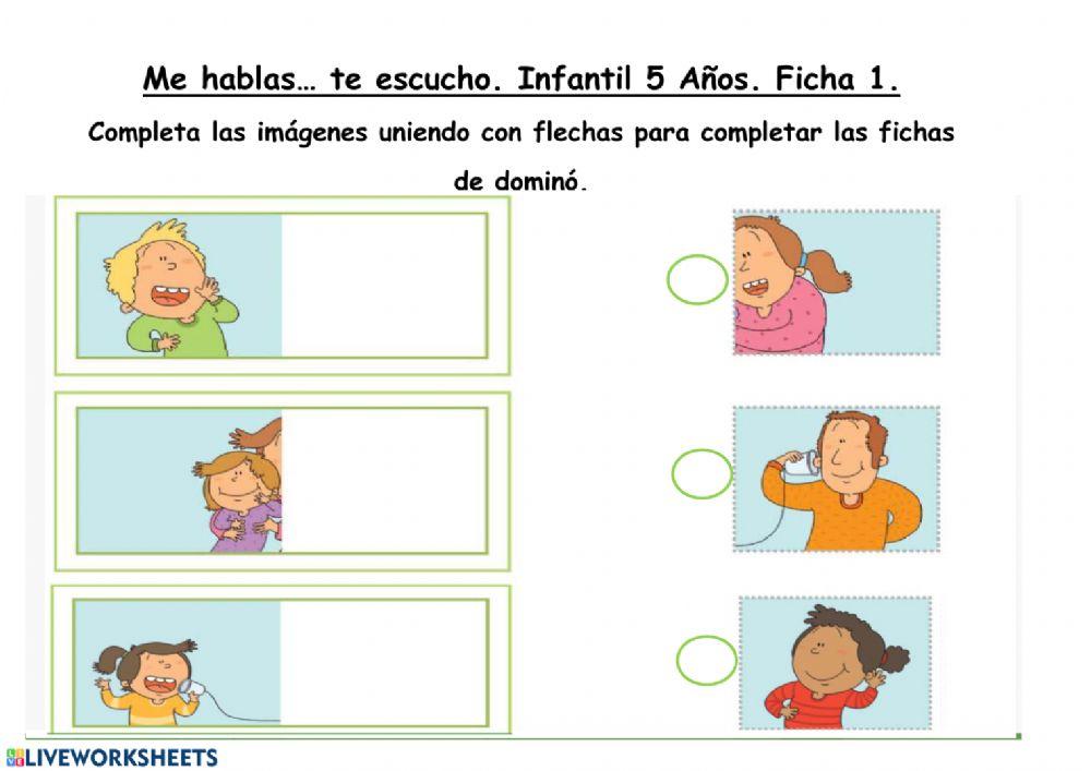 Me hablas... te escucho. infantil 5 años