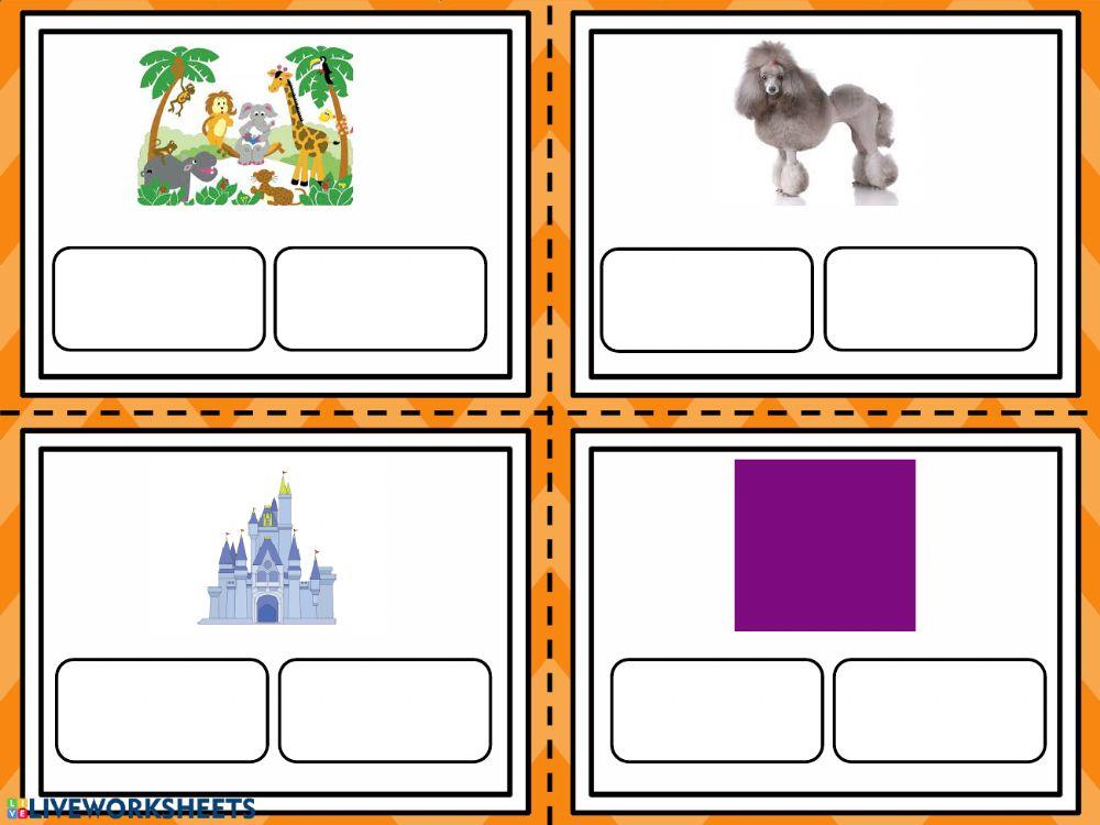 Consonant -le Spelling Practice with Pictures