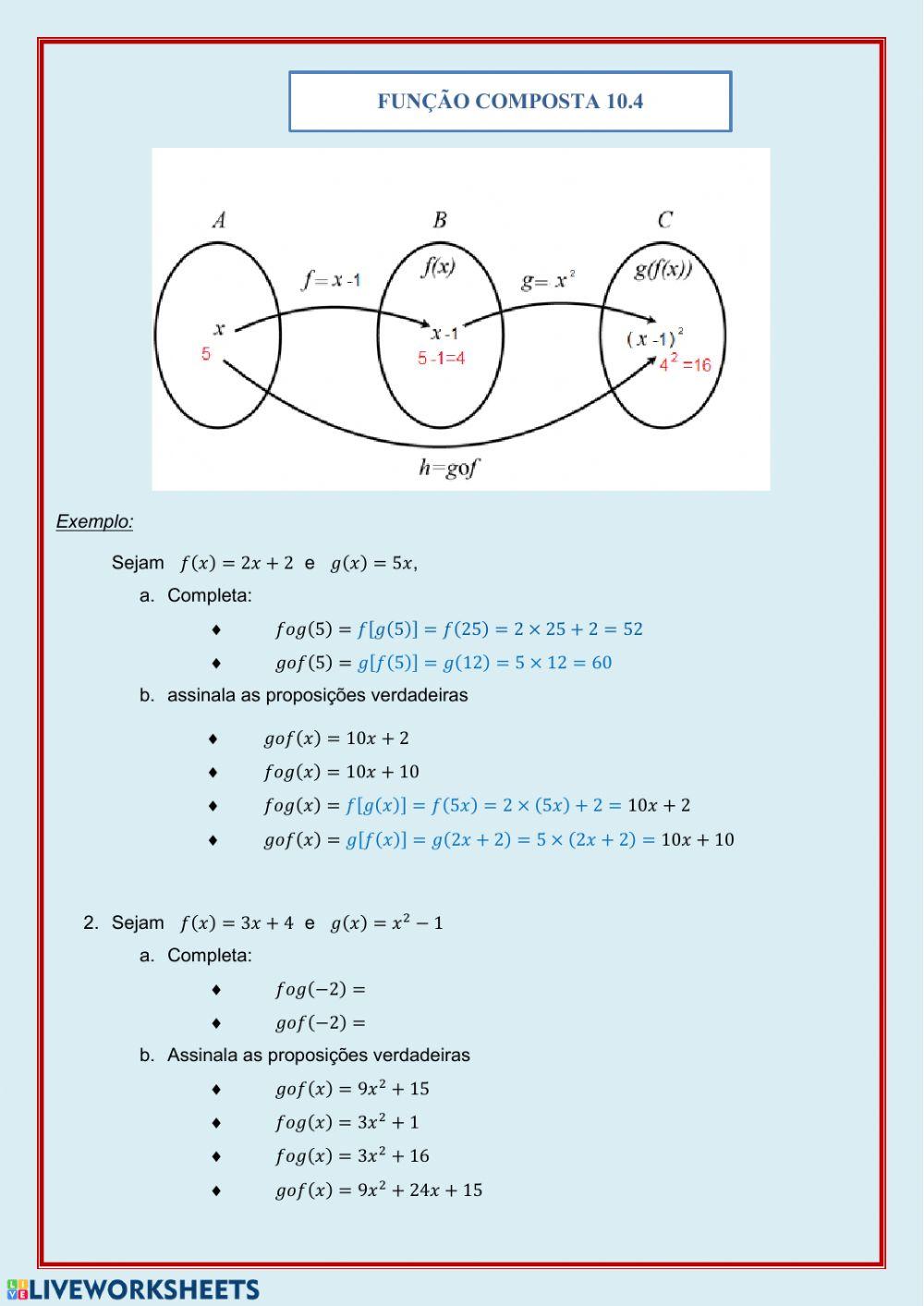 Função Composta 10.1