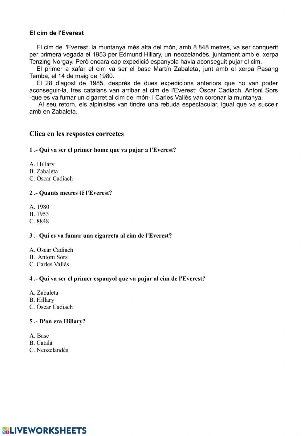 C.L. El cim de l'Everest