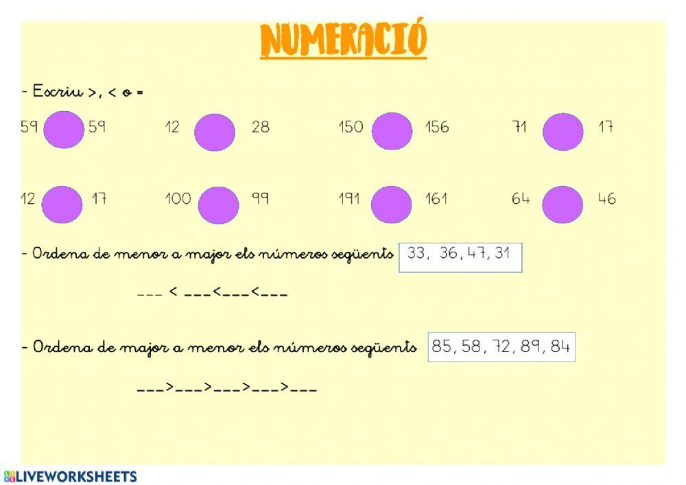 Numeració