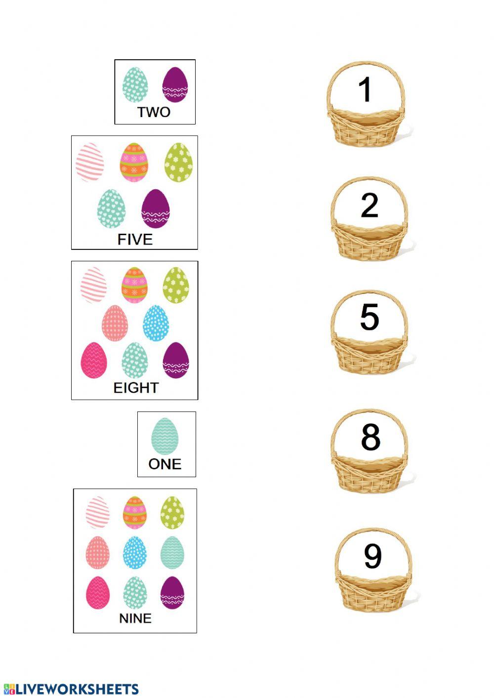 Easter numbers and colours