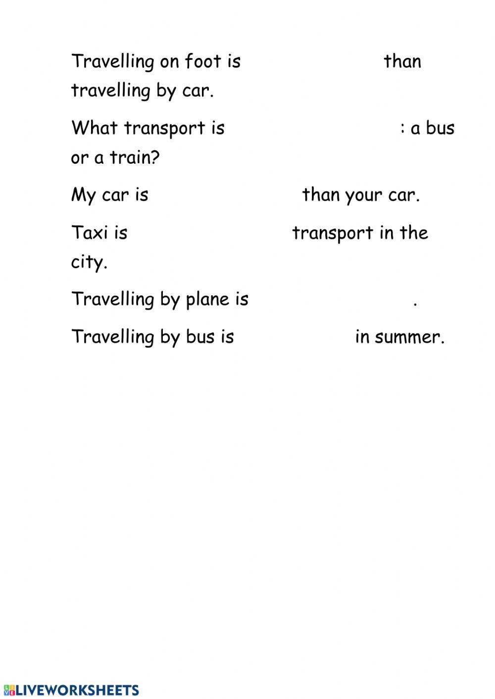 Comparative and superlative of adjectives