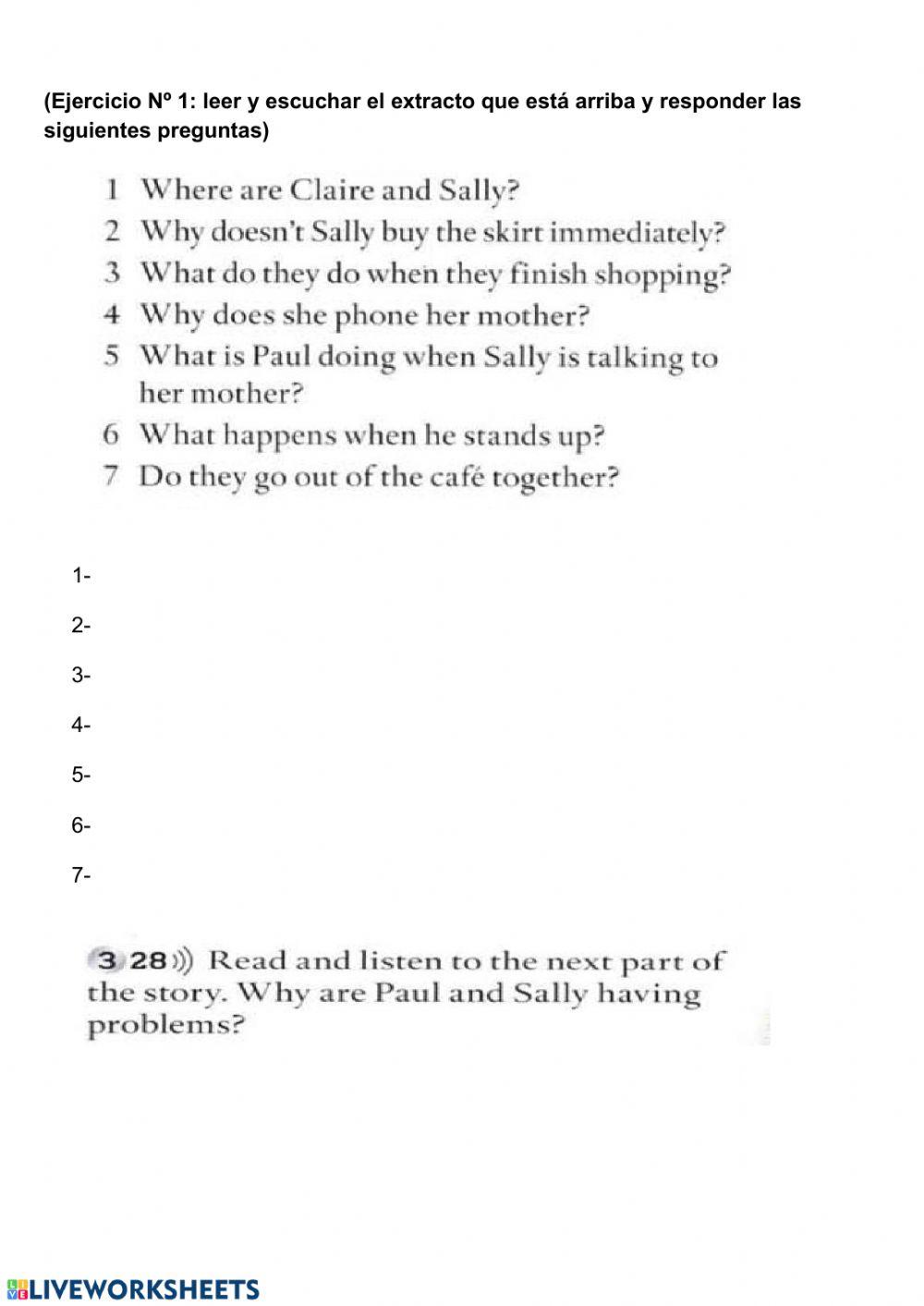 Reading and listening