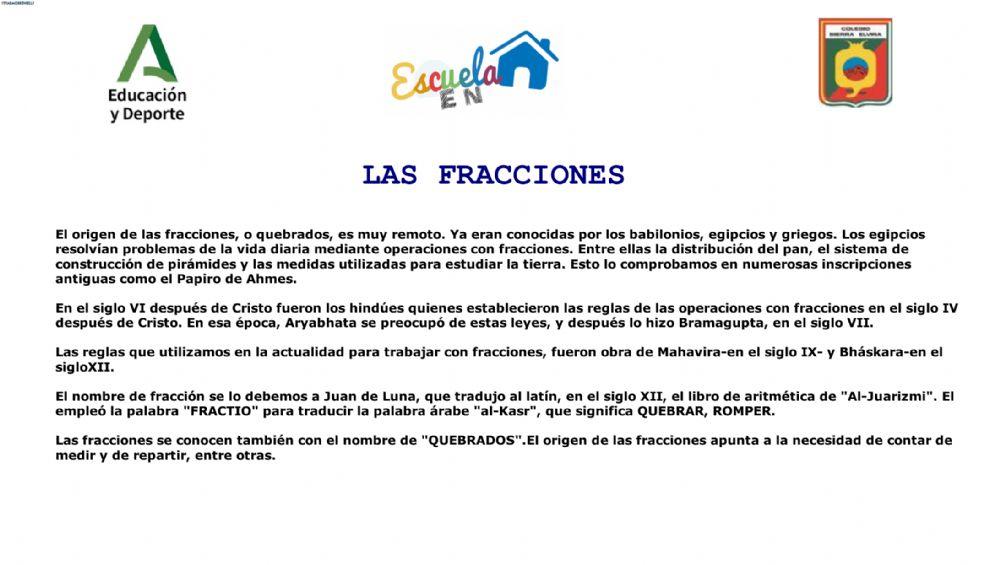 FRACCIONES 5º INTRODUCCION
