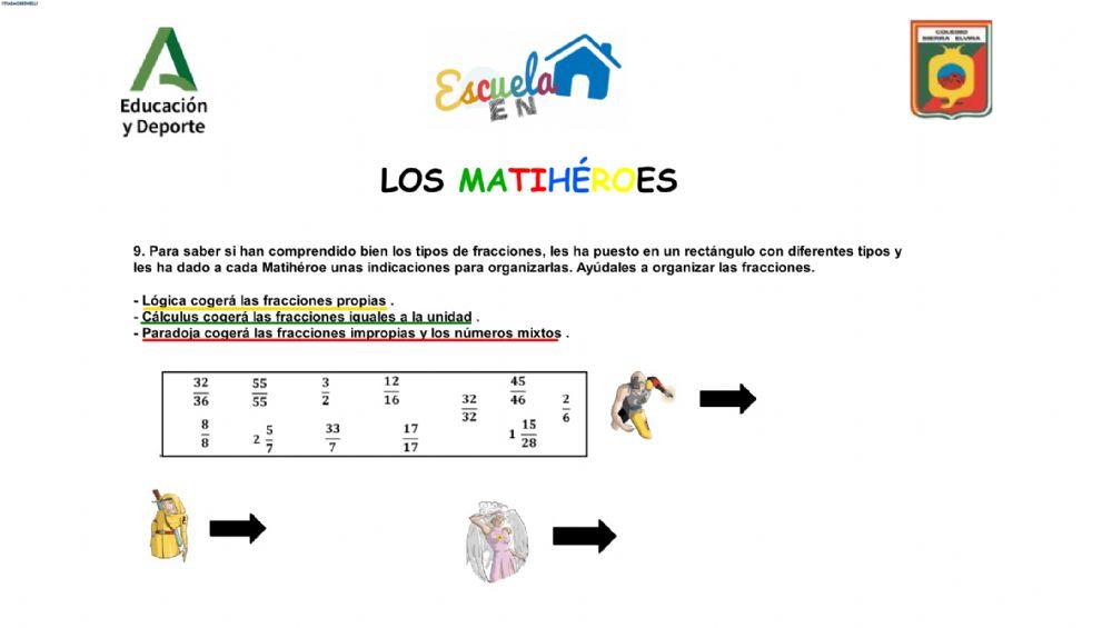 FRACCIONES 5º FICHA 5