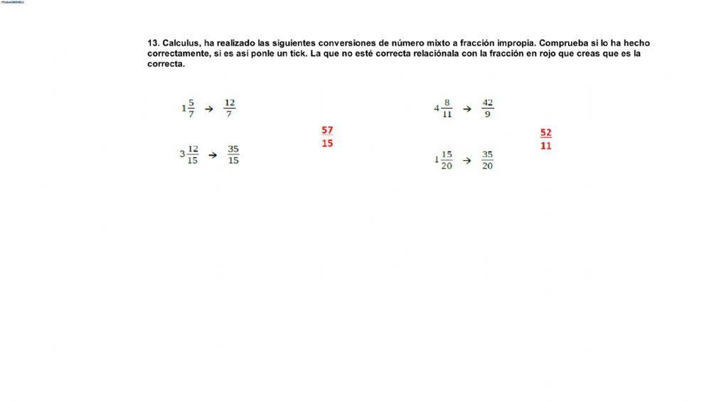 FRACCIONES 5º FICHA 6
