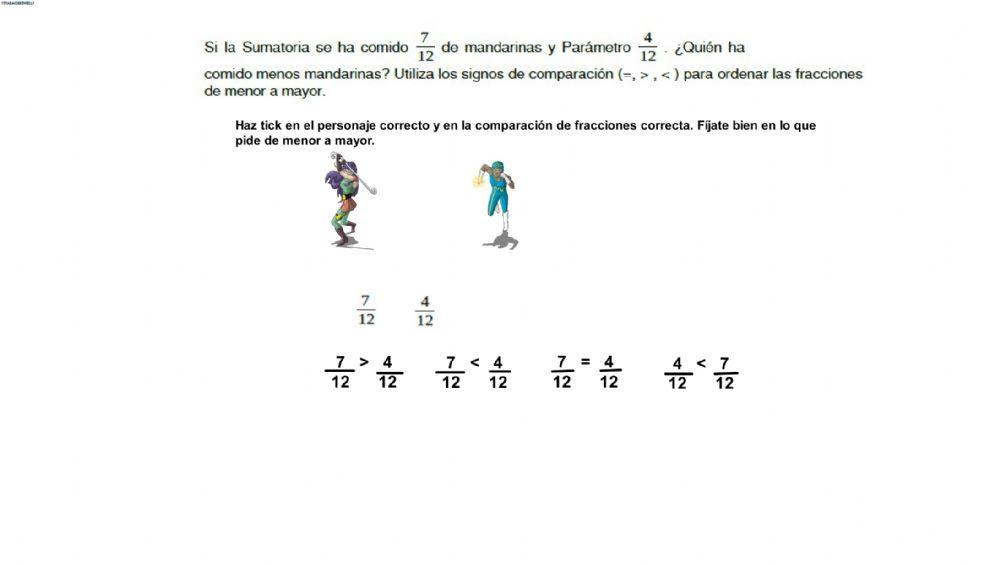 FRACCIONES 5º FICHA 7