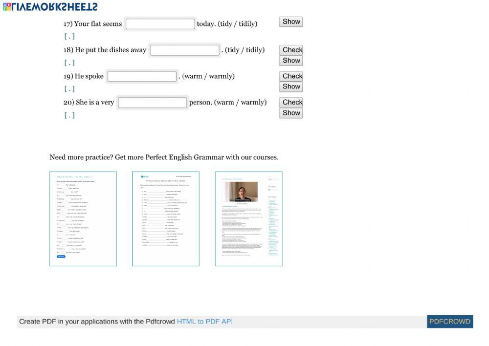 Adverb and Adjective