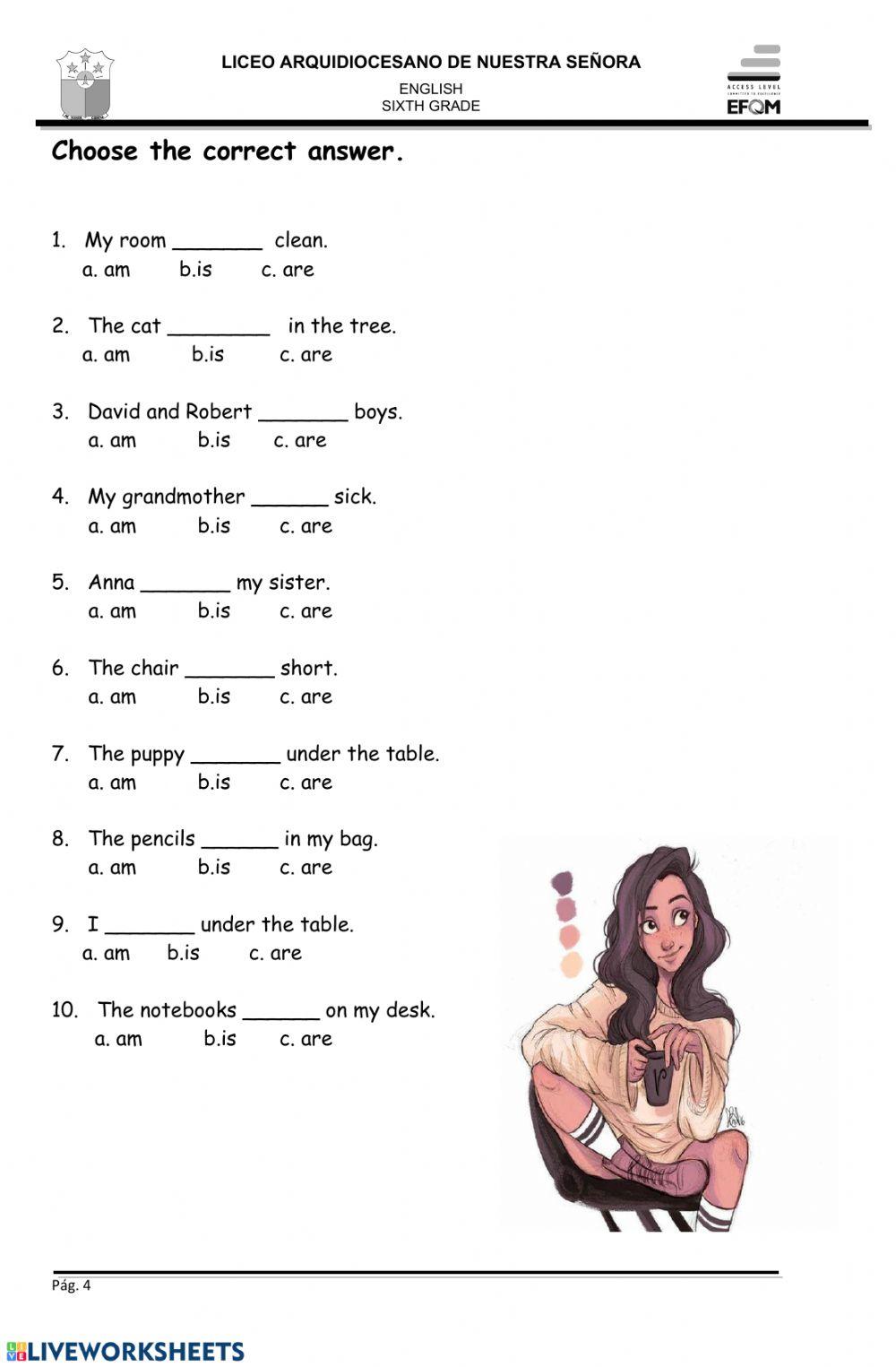 Sixth grade activity