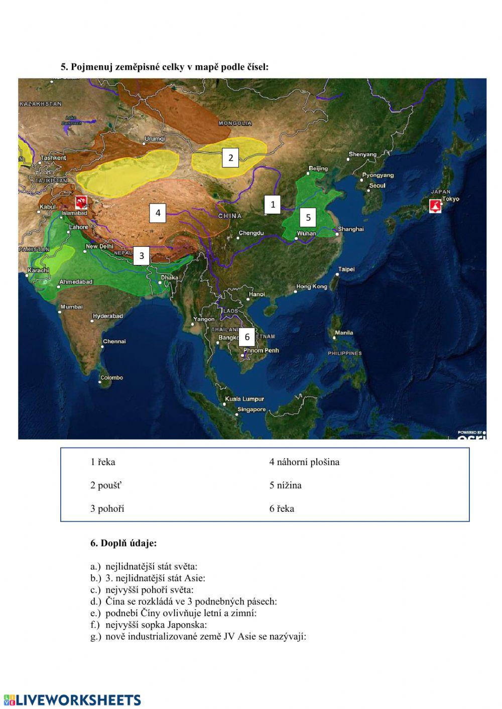 Východní Asie, jihovýchodní Asie