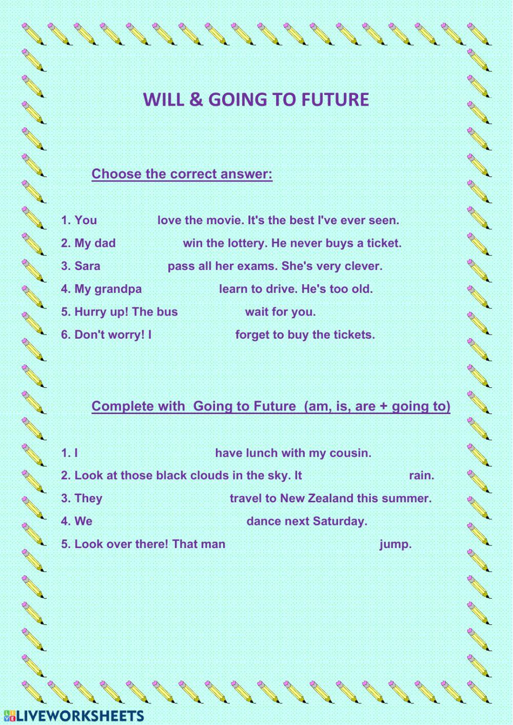 Will & Going to Future