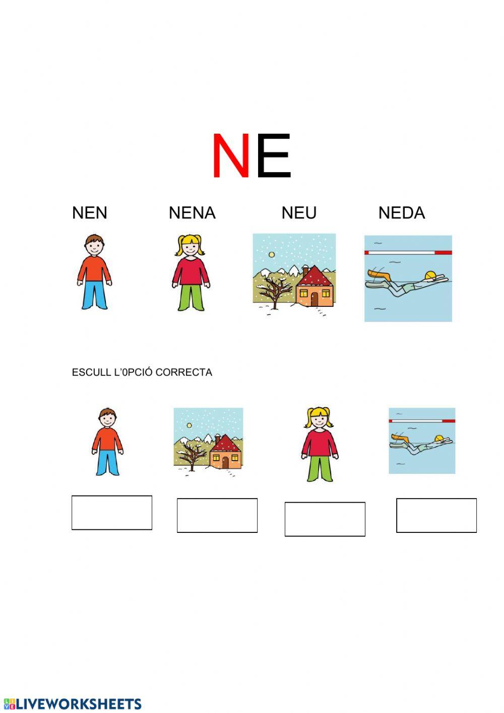 Lectoescriptura na ne ni