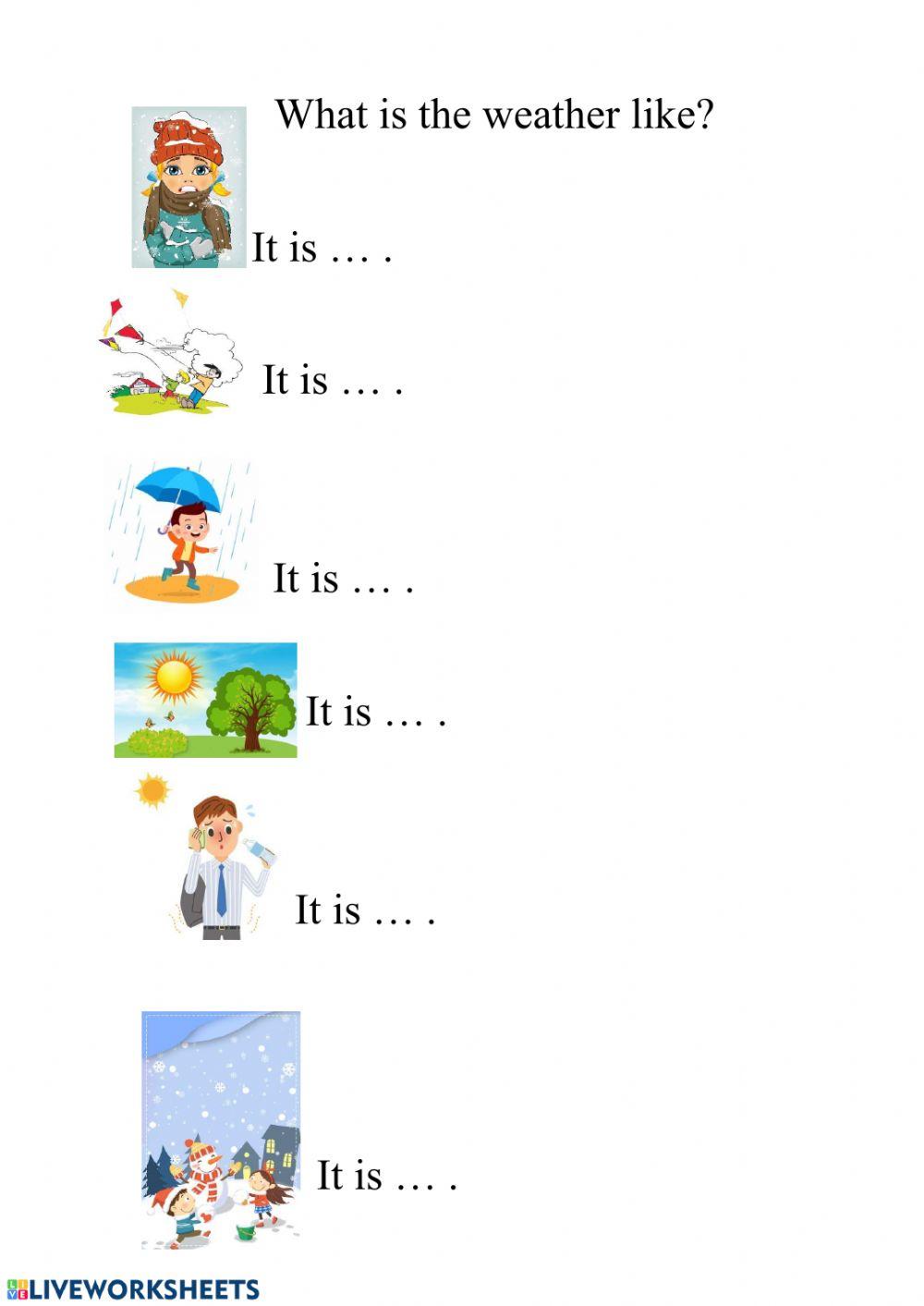 What's the weather? worksheet | Live Worksheets
