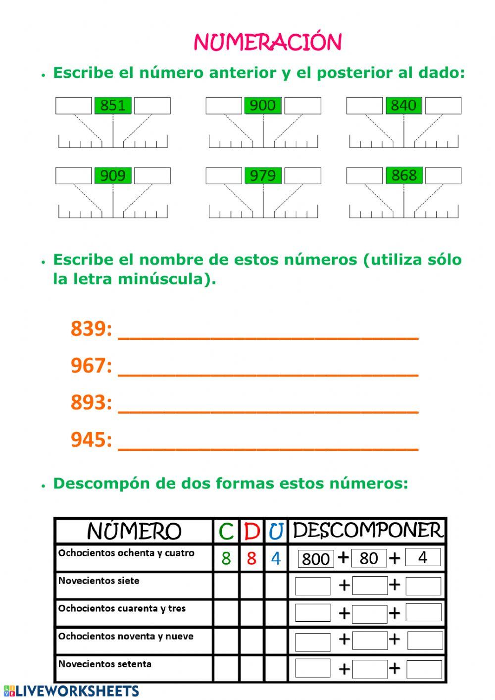 Numeración