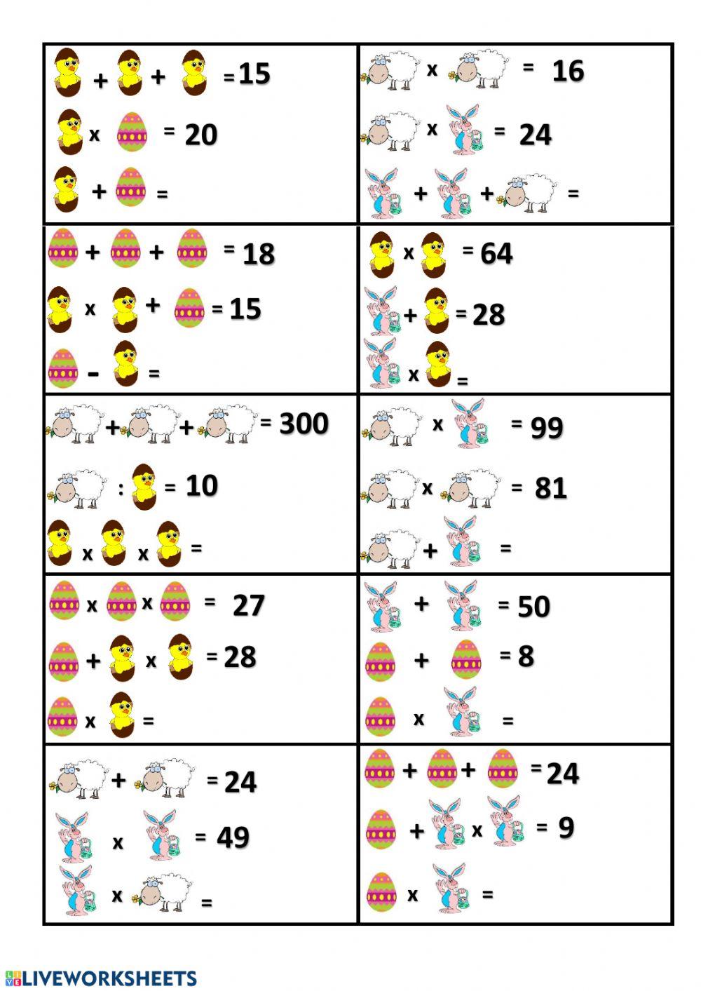 Velikonoční algebrogram