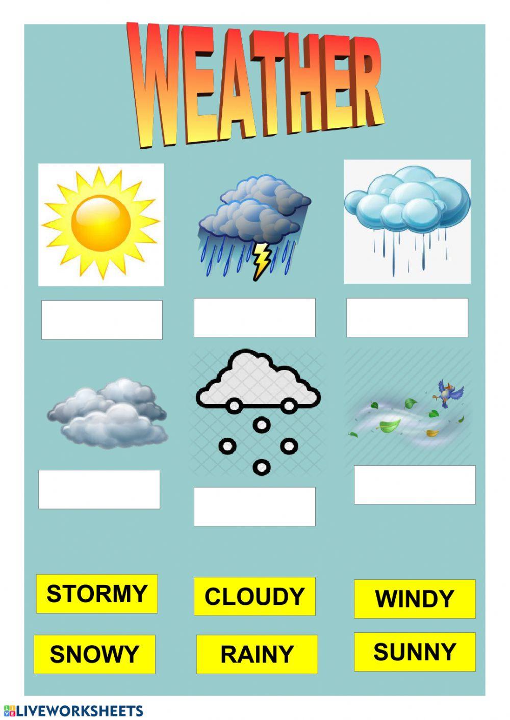 Weather Vocabulary Weather Vocabulary