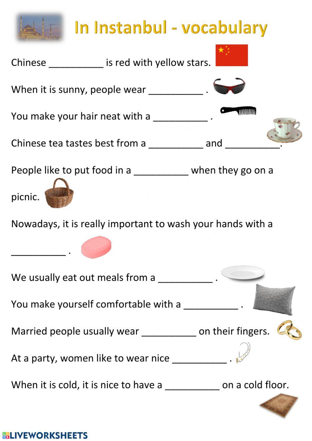 In Istanbul - vocabulary