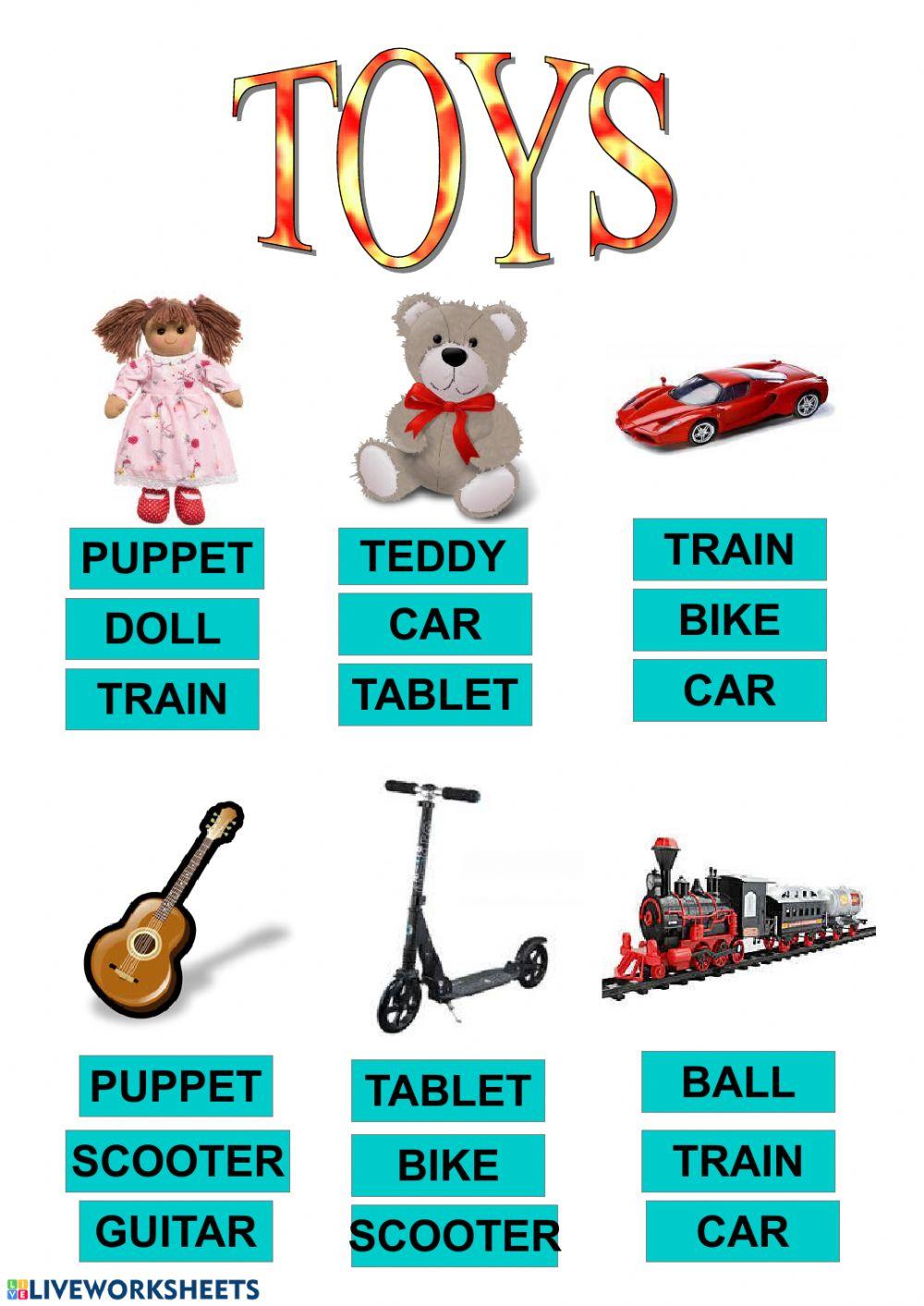Toys vocabulary
