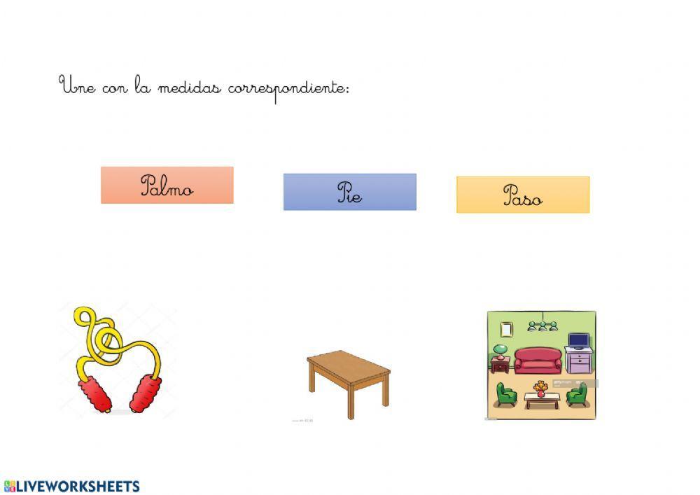Medidas palmo pie paso