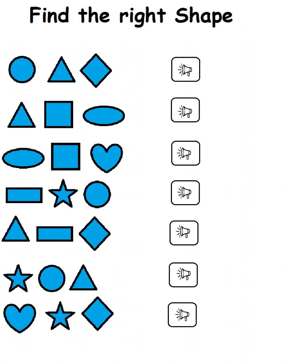 Shapes online pdf worksheet Live Worksheets