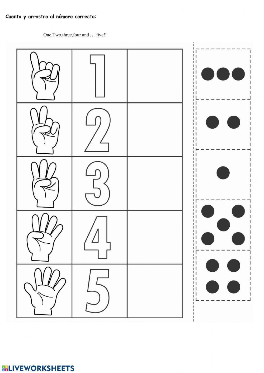 1-5 numbers