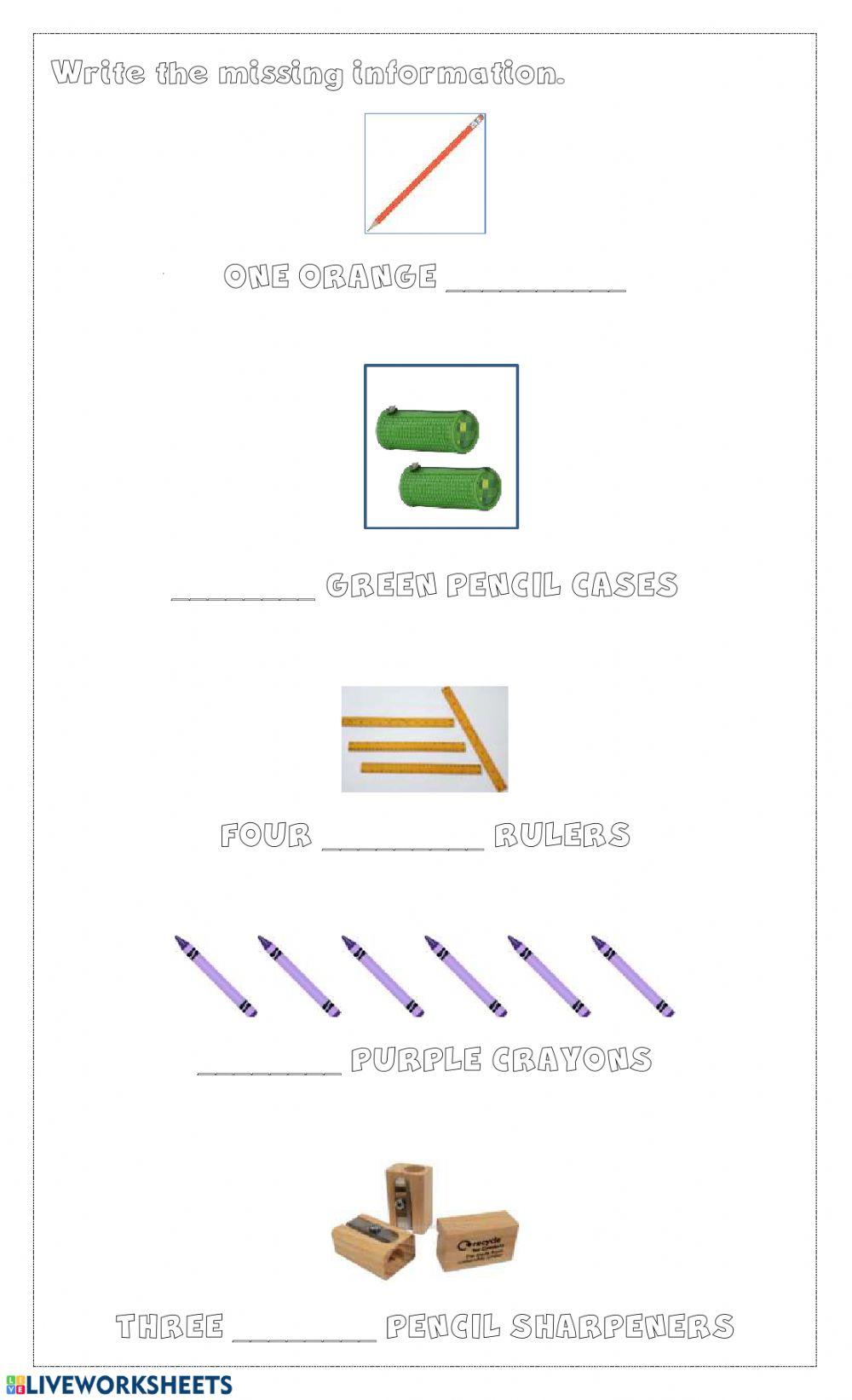 School Objects Noun Phrase