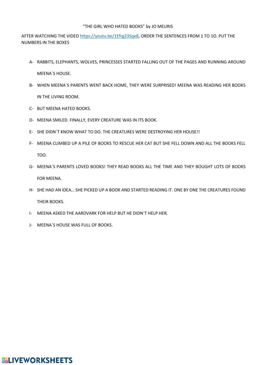 The girl who hated books