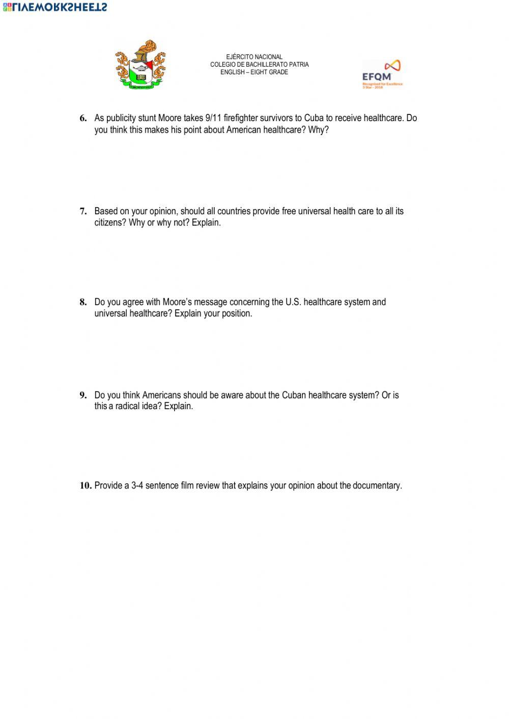 Speaking and listening questions