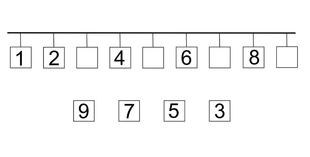 Popuni brojevnu crtu